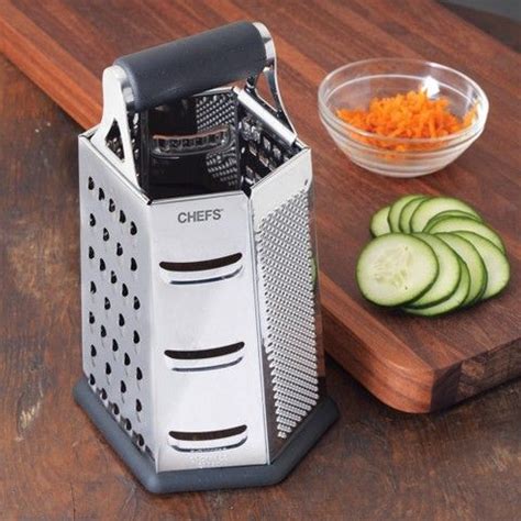 chefs 6 sided stainless steel box grater|box grater.